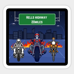 Hells highway Sticker